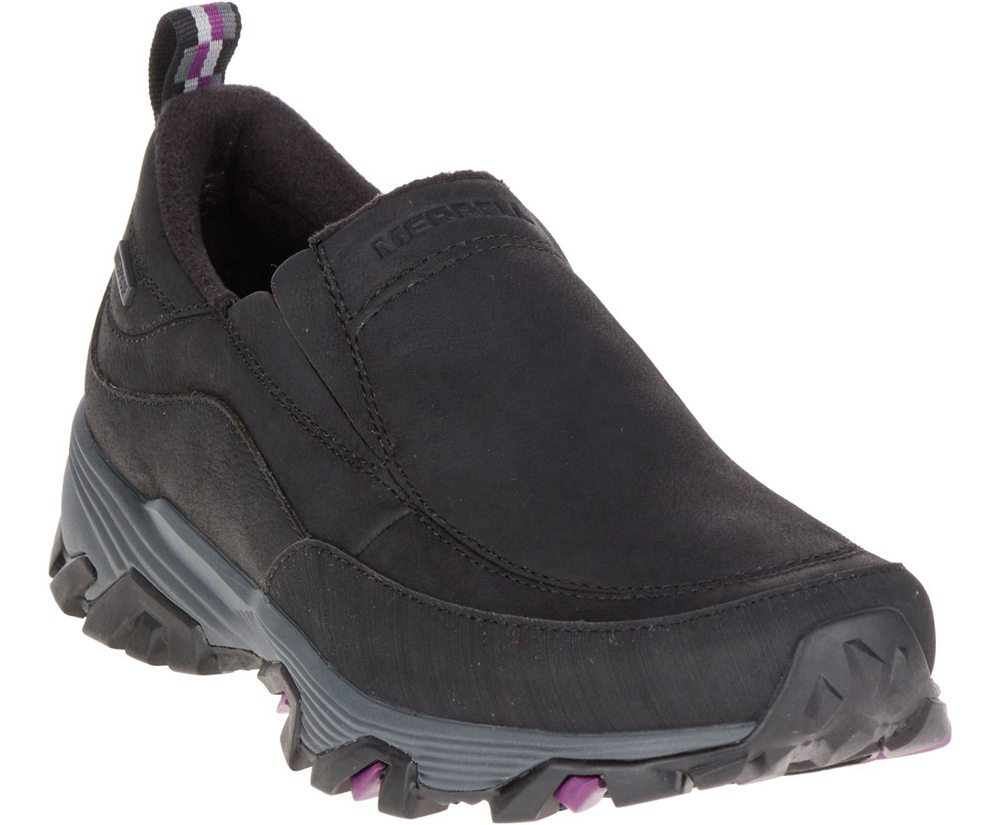 Merrell Barefoot Sko Dame - Coldpack Ice+ Moc Waterproof Wide Width - Sort - VOR679345